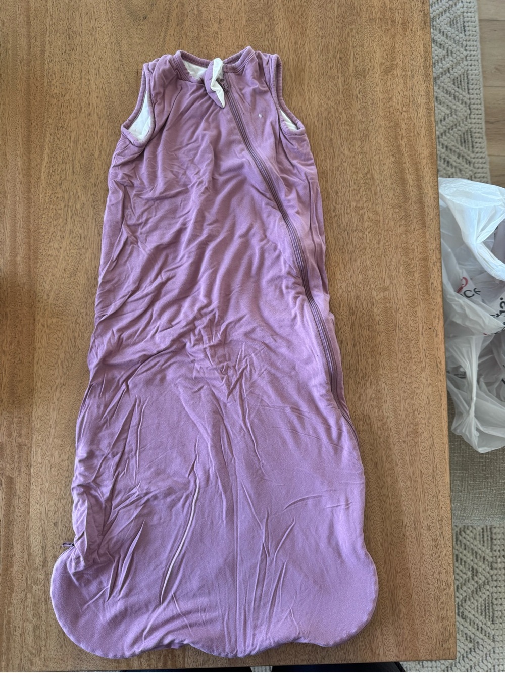 Kids Sleeveless Sleep Sack in Lavender - Cozy Lightweight Wearable Blanket